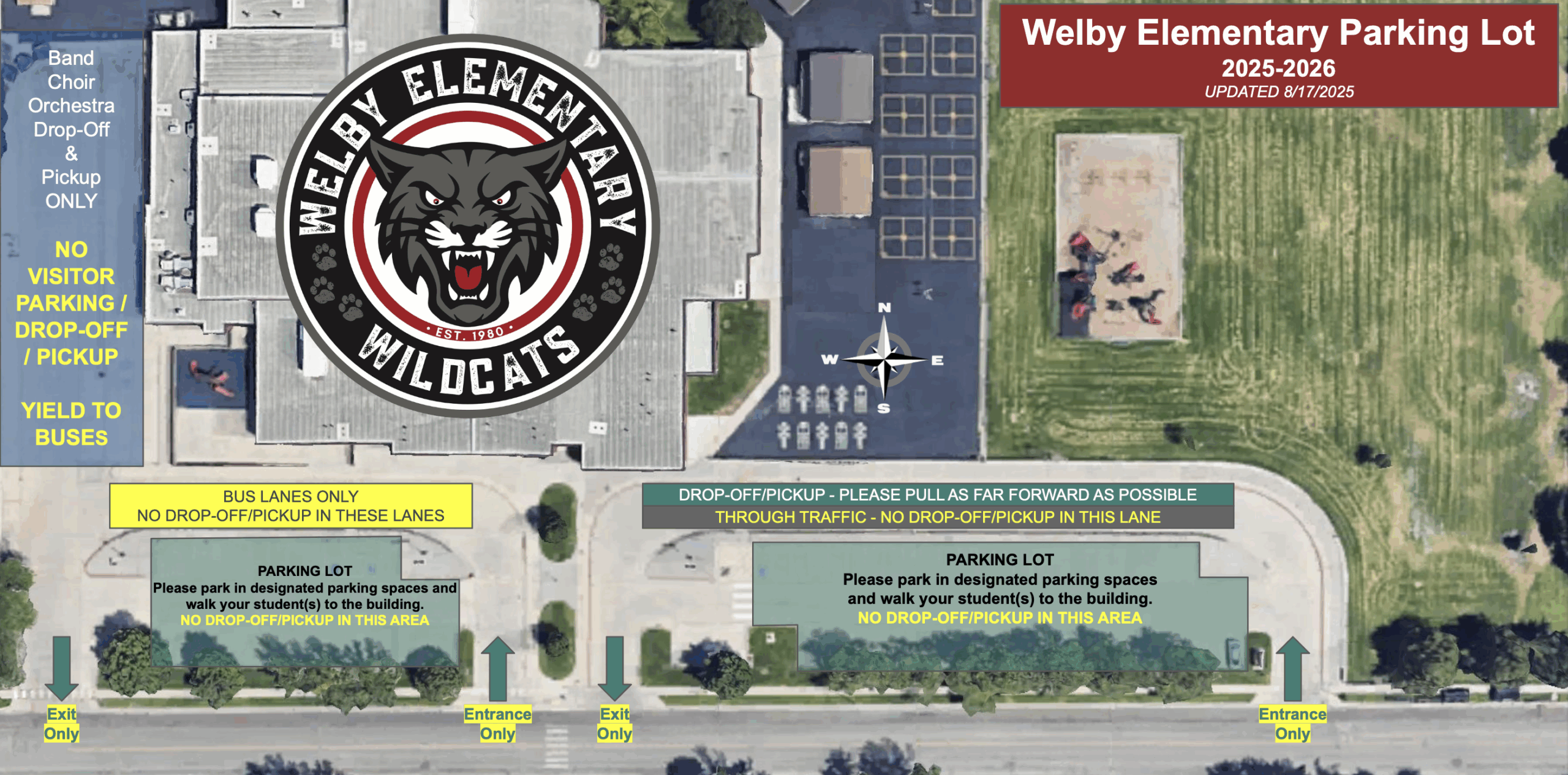 Welby Elementary Pakring Lot Plan 2025-2026
